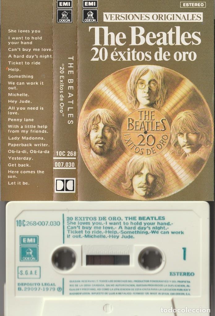 Casetes antiguos: THE BEATLES - 20 EXITOS DE ORO (CASSETTE EMI-ODEON 1979) - Foto 1