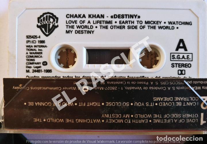 Casetes antiguos: CINTA CASSETTE DE : CHAKA KHAN - DESTINY - Foto 2
