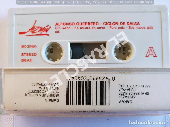 Casetes antiguos: CINTA CASSETTE DE : CICLON DE SALSA - ALONSO GUERRERO - Foto 2