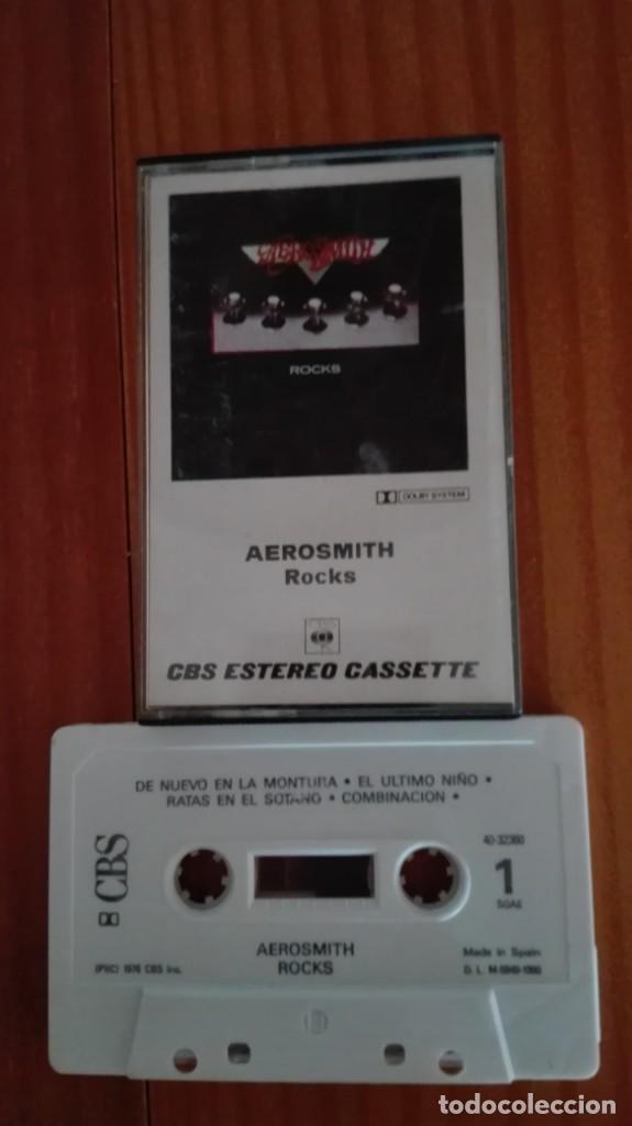 Casetes antiguos: Aerosmith Rocks Cassette CBS 1990 - Foto 1