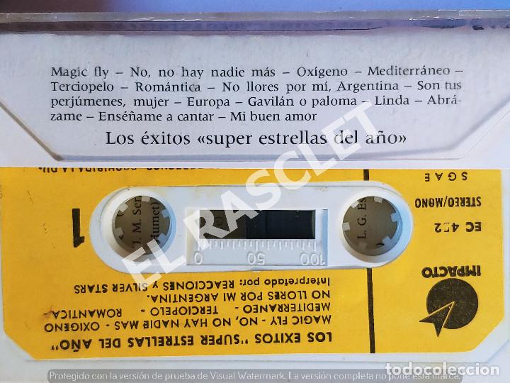 Casetes antiguos: CINTA CASSETTE DE : SUPER ESTRELLAS - EXITOS DEL A&Ntilde;O - Foto 2