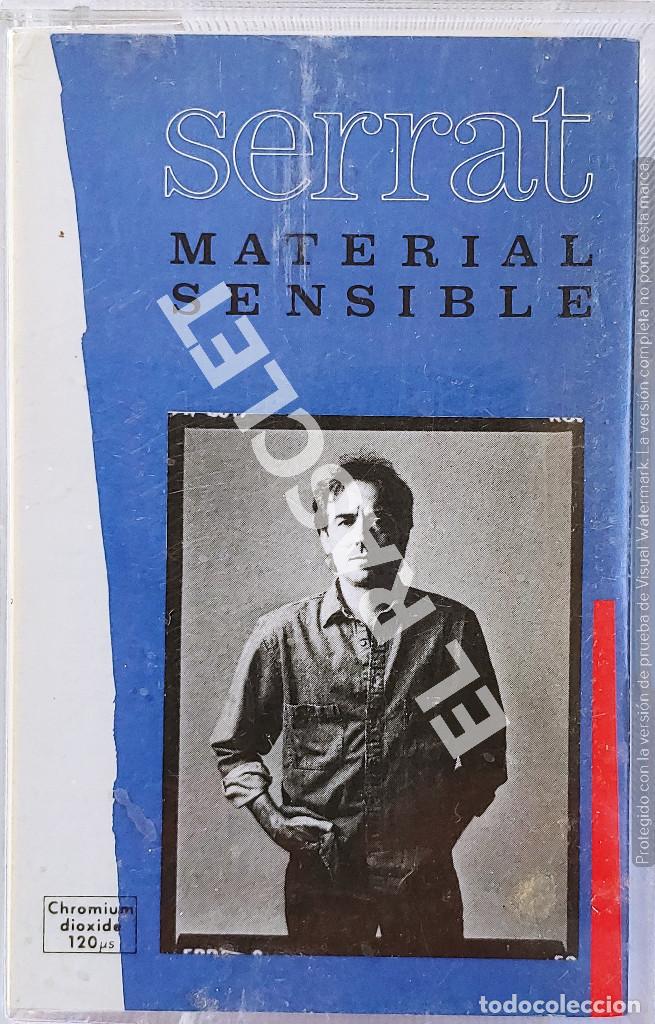 Casetes antiguos: CINTA CASSETTE DE : SERRAT - MATERIAL SENSIBLE - Foto 1