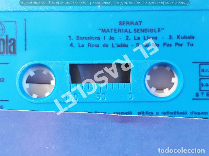 Casetes antiguos: CINTA CASSETTE DE : SERRAT - MATERIAL SENSIBLE - Foto 2