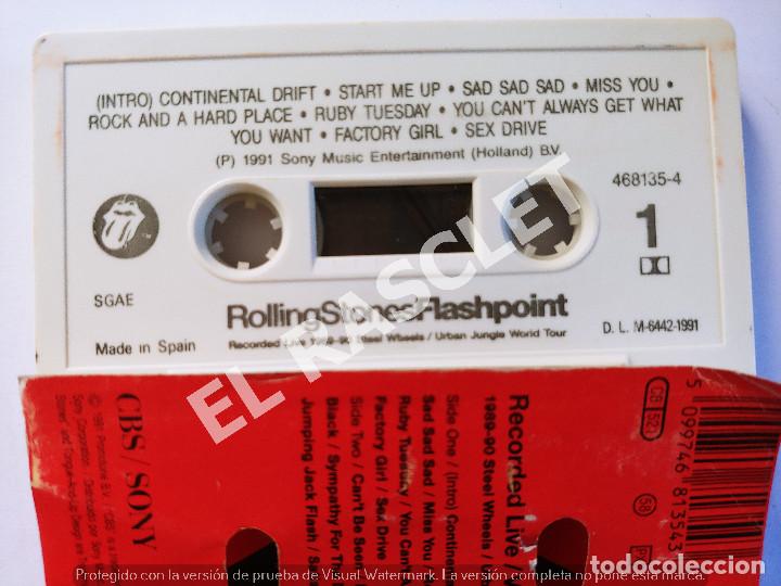 Casetes antiguos: CINTA CASSETTE DE : ROLLINGSTONES - FLASHPOINT - Foto 2