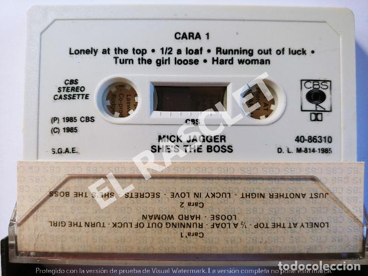 Casetes antiguos: CINTA CASSETTE DE : MICK JAGGER - SHE S THE BOSS - Foto 2