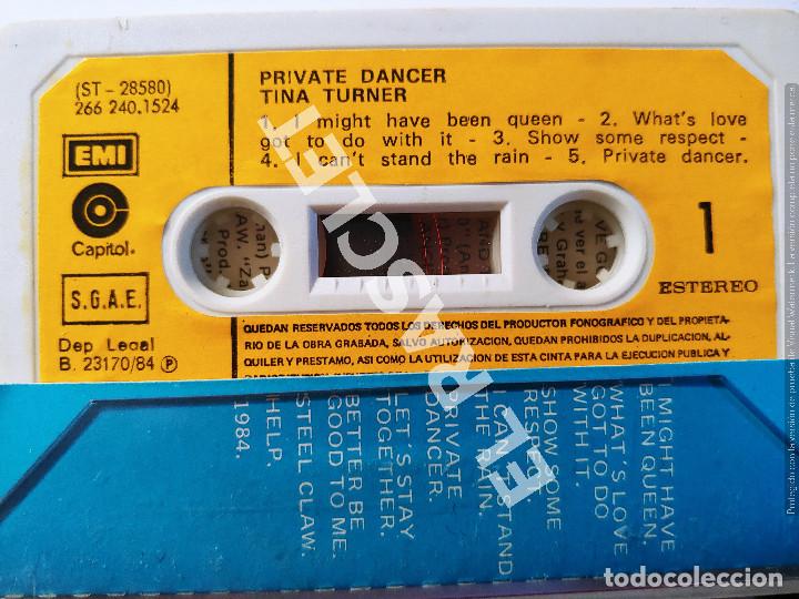 Casetes antiguos: CINTA CASSETTE DE : TINA TURNER - PRIVATE DANCER - Foto 2