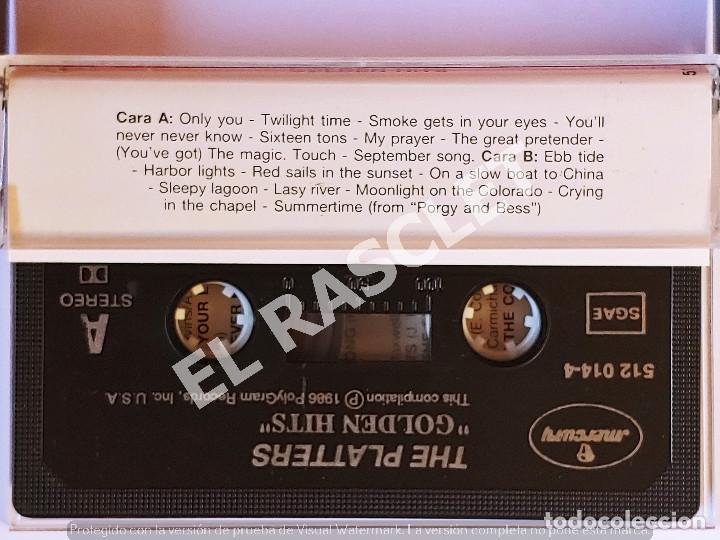 Casetes antiguos: CINTA CASSETTE DE : THE PLATTERS - GOLDEN HITS - Foto 2