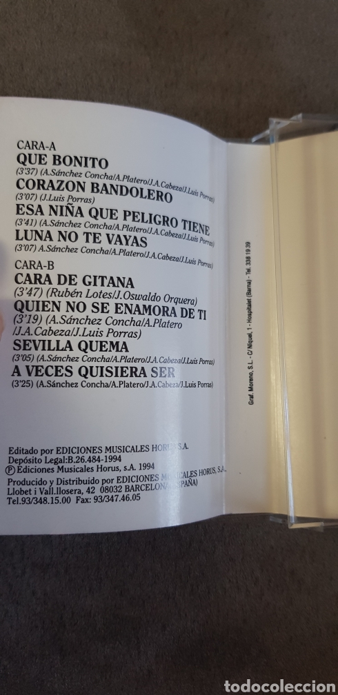 Casetes antiguos: Casete BORDON 4 (QUE BONITO), 1994 - Foto 3
