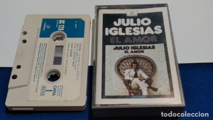 Casetes antiguos: CASETE CINTA CASSETTE ( JULIO IGLESIAS - EL AMOR ) 1975 COLUMBIA SERIE VARIEDADES