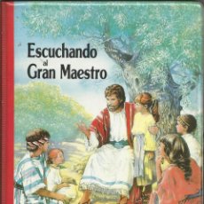 Casetes antiguos: DISPLAY CON LOS CUATRO CASSETTES DE ESCUCHANDO AL GRAN MAESTRO. WATCHTOWER - TESTIGOS DE JEHOVÁ. LEE. Lote 283498958