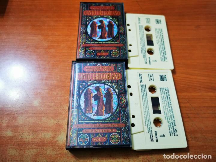 Casetes antiguos: CANTO GREGORIANO VOL 1 y 2 - 2 CASETE CASSETTE DEL A&Ntilde;O 1993 ESPA&Ntilde;A MUSICA RELIGIOSA