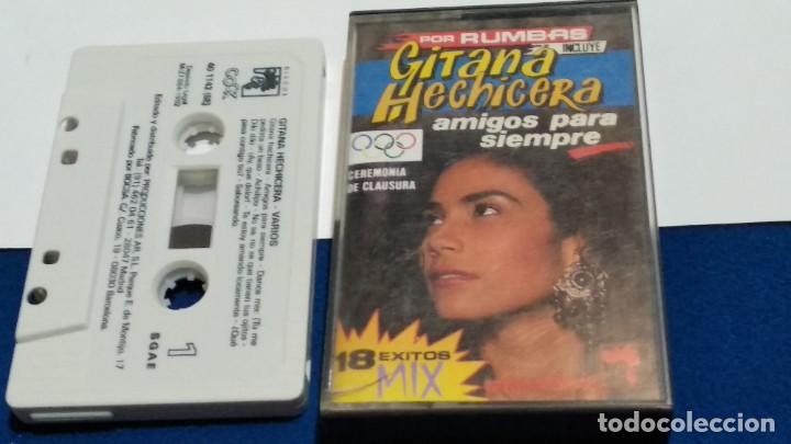 Cassette antiche: CASETE CINTA CASSETTE ( POR RUMBAS - GITANA HECHICERA - 18 &Eacute;XITOS MIX ) 1992 COCK -
