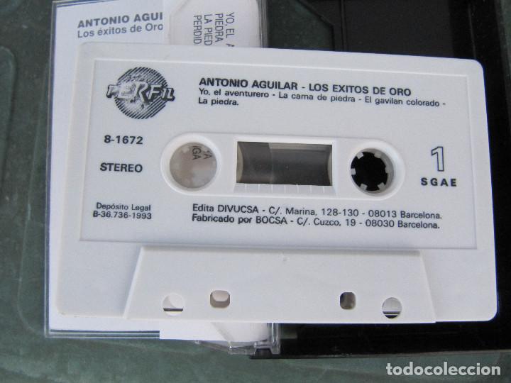 Casetes antiguos: ANTONIO AGUILAR - Exitos De Oro - Foto 5