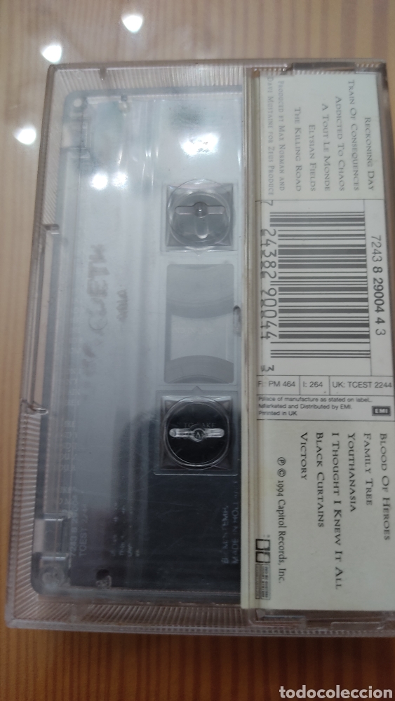 Casetes antiguos: cassette de Megadeth &rdquo;Youthanasia&rdquo; edicion 1994 - Foto 2