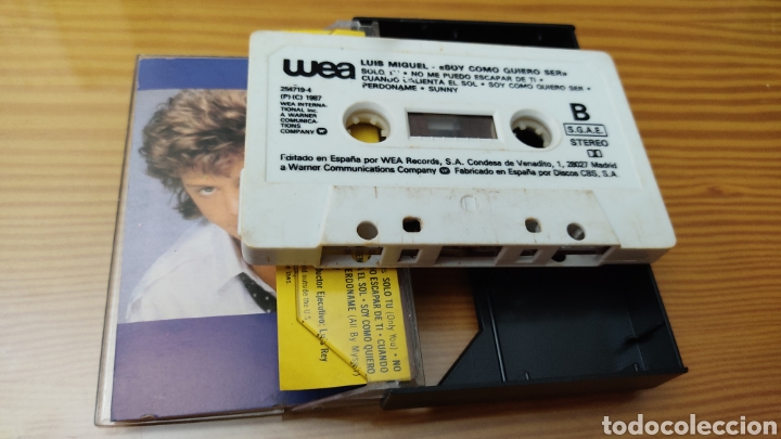 Casetes antiguos: cassette de Luis Miguel &rdquo;Soy Como Quiero Ser&rdquo; - Foto 2
