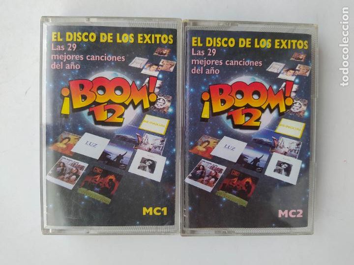 Casetes antiguos: &iexcl;BOOM! 12 EL DISCO DE LOS &Eacute;XITOS. DOBLE CASETE. TDKCST26 - Foto 1