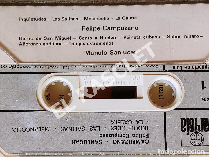 Casetes antiguos: CINTA CASSETTE DE : CAMPUZANO SANLUCAR - Foto 2