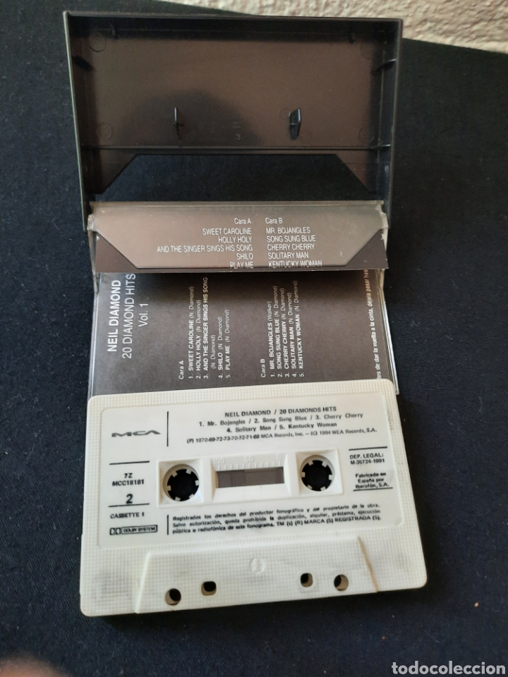 Casetes antiguos: Neil Diamond 20 diamond hits. - Foto 2