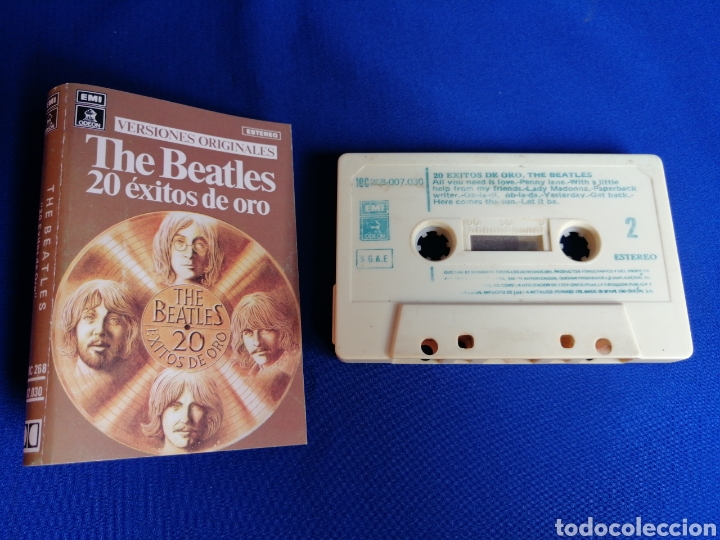 Casetes antiguos: THE BEATLES 20 EXITOS DE ORO - Foto 4