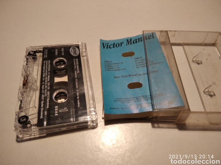 Casetes antiguos: Cinta casette V&iacute;ctor Manuel - Foto 2