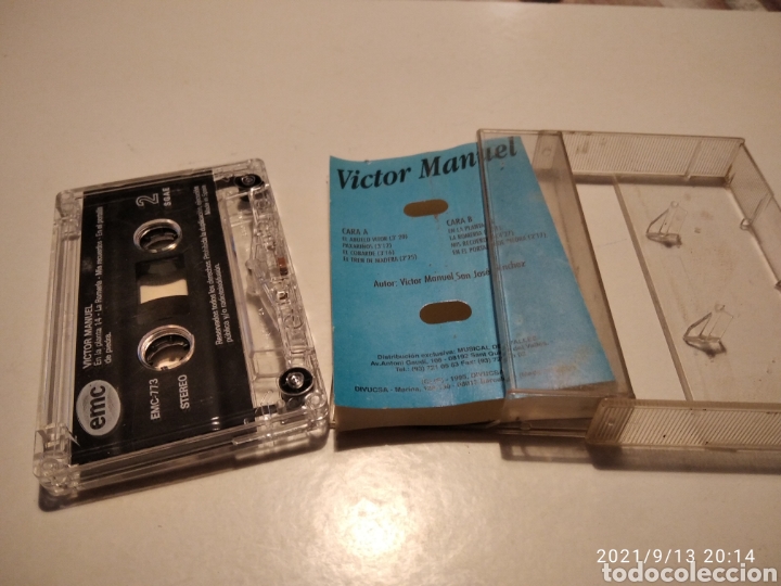 Casetes antiguos: Cinta casette V&iacute;ctor Manuel - Foto 3