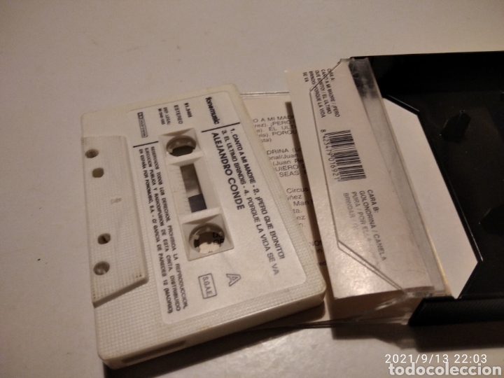 Casetes antiguos: Casette Alejandro conde - Foto 2