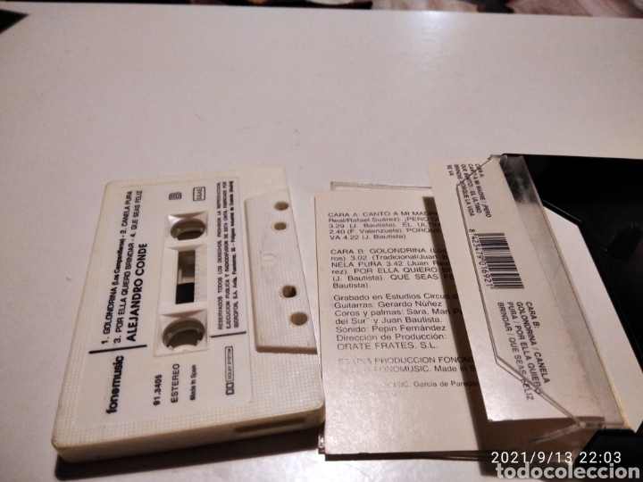Casetes antiguos: Casette Alejandro conde - Foto 3