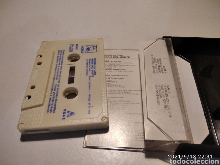 Casetes antiguos: Cinta casette Mar&iacute;a del Monte - Foto 3