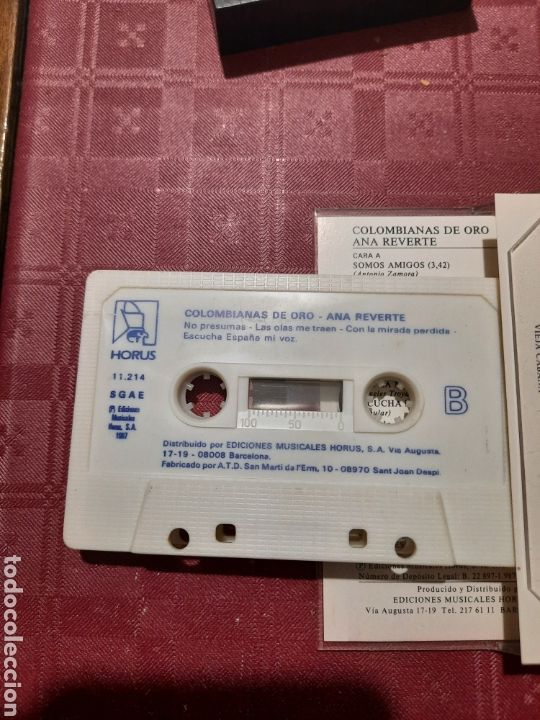 Casetes antiguos: Ana Reverte Colombianas de Oro. - Foto 2