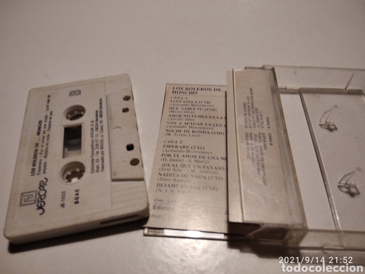 Casetes antiguos: Cinta casette, los boleros de Moncho - Foto 2