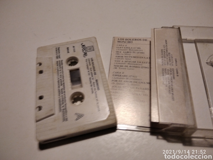Casetes antiguos: Cinta casette, los boleros de Moncho - Foto 3