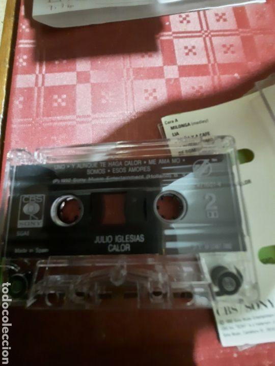 Casetes antiguos: Julio Iglesias calor casete. - Foto 2