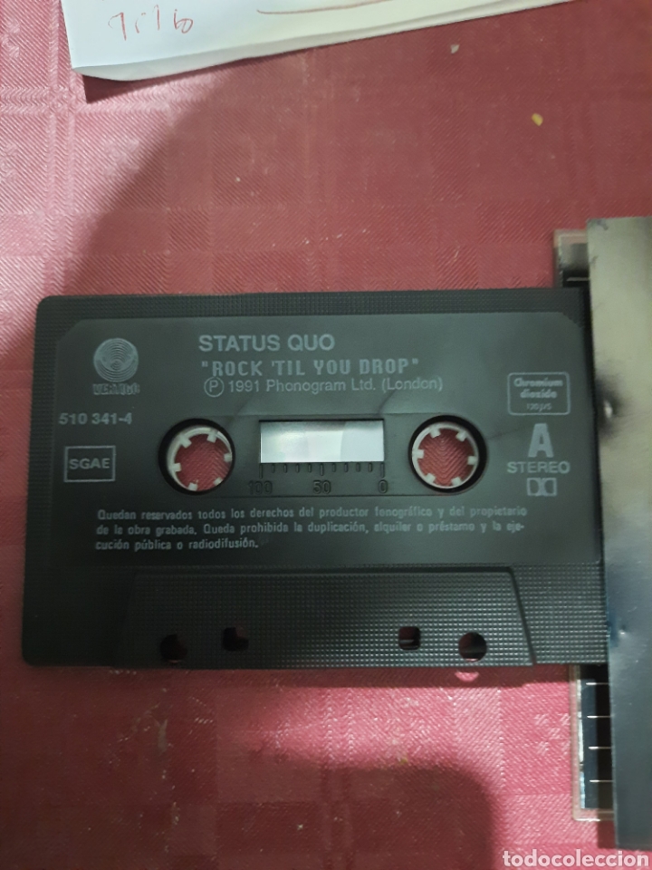 Casetes antiguos: Status Quo Rock Til you Dropbox casete - Foto 2