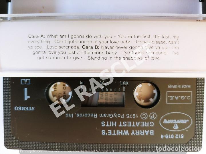 Casetes antiguos: CINTA CASSETTE DE : BARRY WHITES - GREATEST HITS - Foto 2