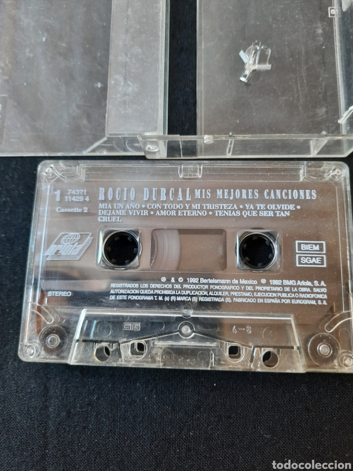 Casetes antiguos: Roc&iacute;o Durcal mis mejores canciones casete.