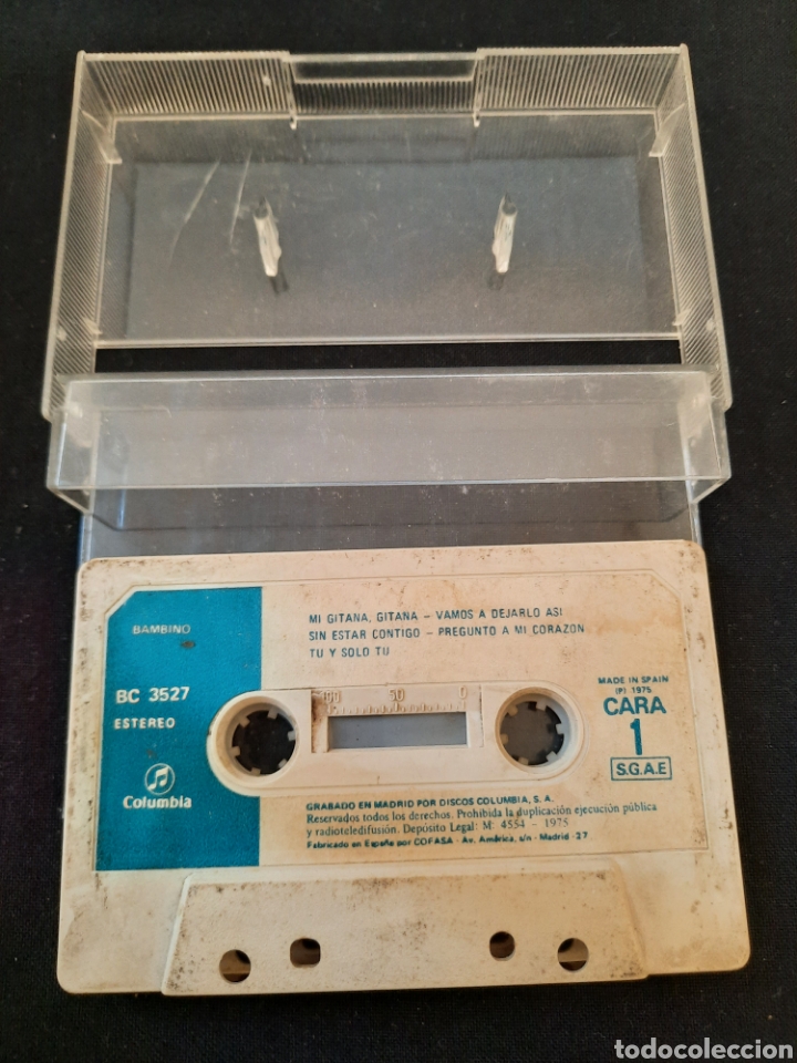 Cassetes antigas: Bambino Columbia 1975 casete.
