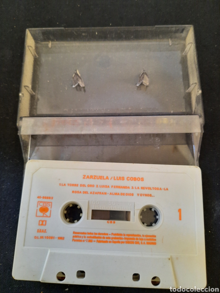 Casetes antiguos: Zarzuela Luis Cobos casete. - Foto 1