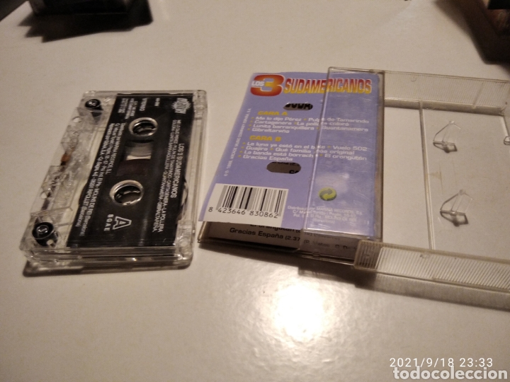 Casetes antiguos: Cinta casette los 3 Sudamericanos - Foto 3