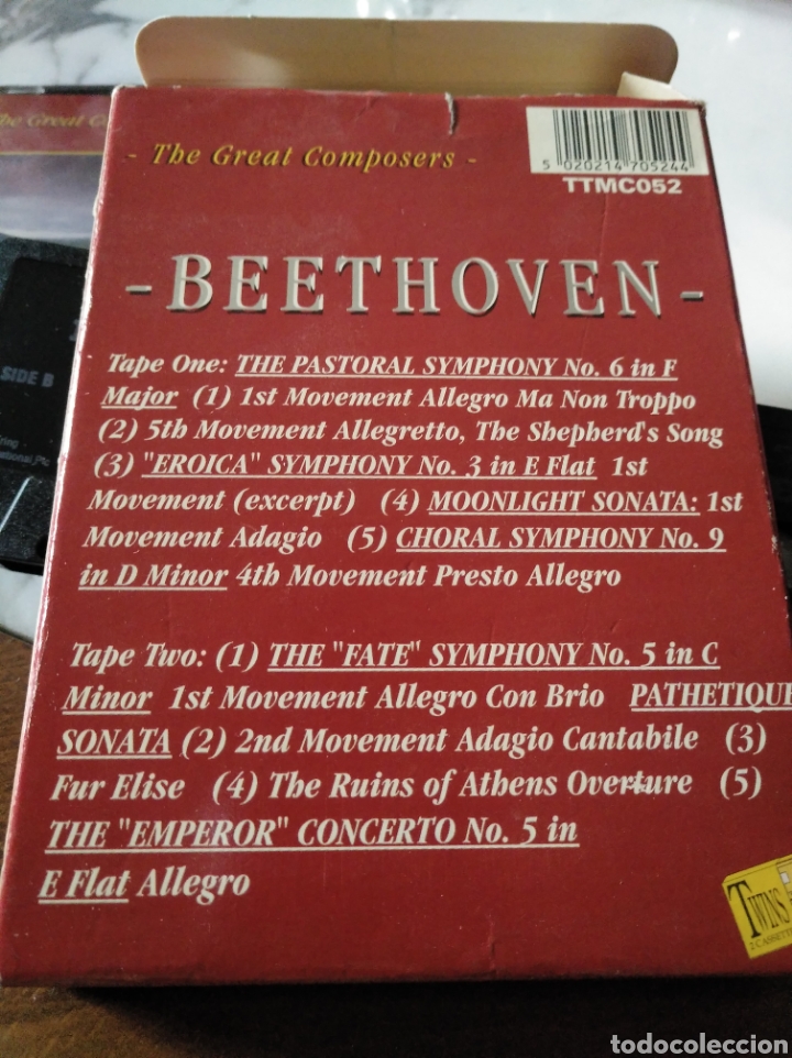 Casetes antiguos: 2 casetes The Great Composers Beethoven - Foto 3