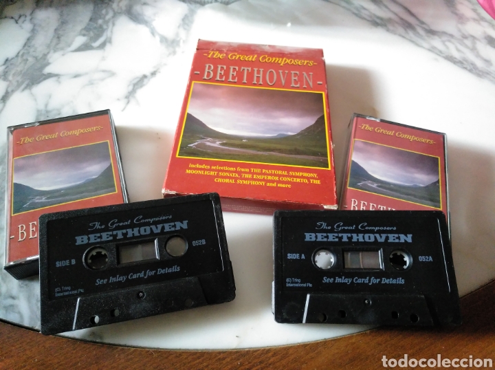 Casetes antiguos: 2 casetes The Great Composers Beethoven - Foto 1