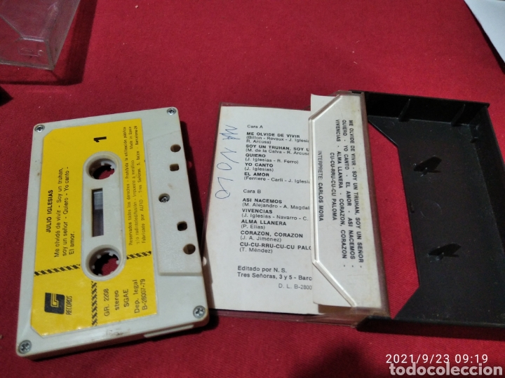 Casetes antiguos: Cinta casette julio Iglesias &eacute;xitos de oro - Foto 2