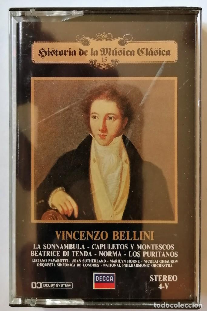 Casetes antiguos: HISTORIA DE LA MUSICA CLASICA N&ordm; 15- VINCENZO BELLINI-CASETE