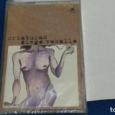 Cassette antiche: CASETE CINTA( DIEGO VASALLO - CRIATURAS )1996 DRO GASA - POP ROCK - NUEVA PRECINTADA. Lote 291305308