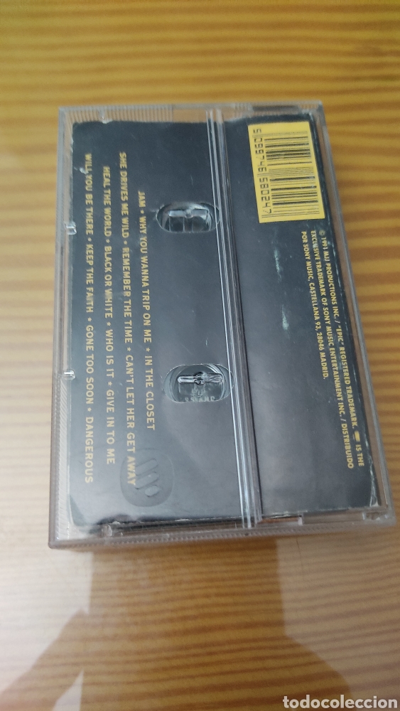 Casetes antiguos: Cassette de Michael Jackson &rdquo;Dangerous&rdquo; - Foto 3