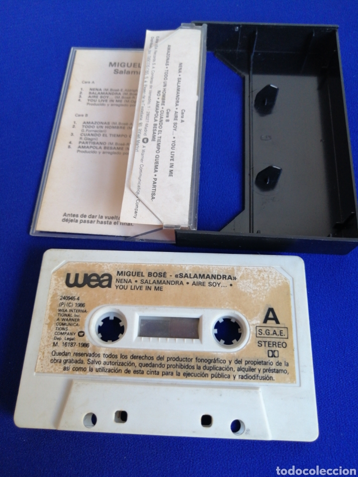 Casetes antiguos: MIGUEL BOSE - SALAMANDRA - Foto 3