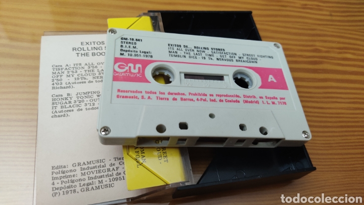 Casetes antiguos: Cassette de The Booklets &rdquo;Exitos de Rolling Stones&rdquo;edicion espa&ntilde;ola de 1978 - Foto 3