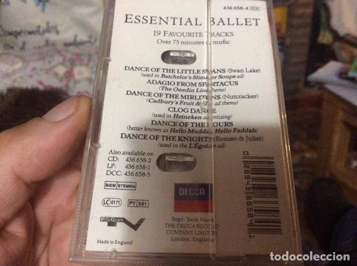 Casetes antiguos: ESSENTIAL BALLET - CASSETTE DECCA - 19 Canciones - Foto 2