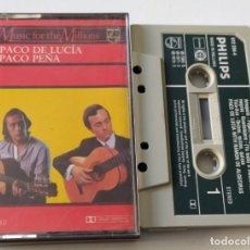 Casetes antiguos: CASSETTE FLAMENCO PACO DE LUCIA CON PACO PEÑA - MUSIC FOR THE MILLIONS