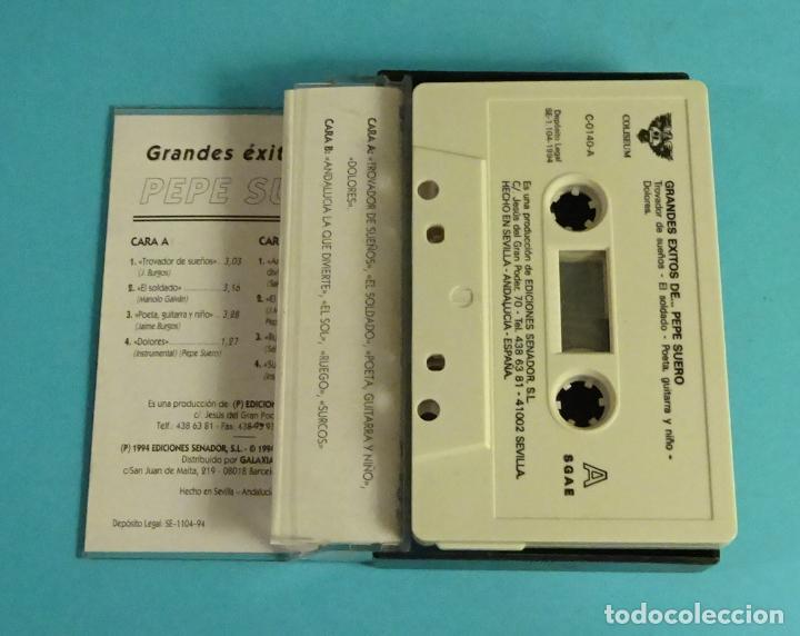 Casetes antiguos: GRANDES &Eacute;XITOS DE PEPE SUERO. ANDALUC&Iacute;A LA QUE DIVIERTE - Foto 2