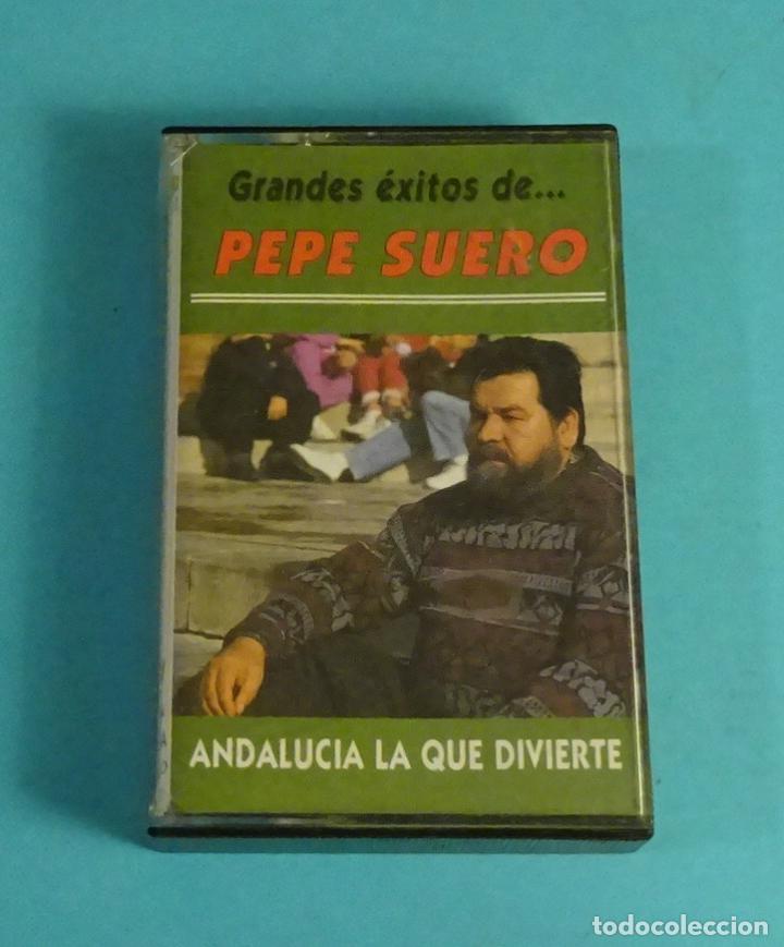 Casetes antiguos: GRANDES &Eacute;XITOS DE PEPE SUERO. ANDALUC&Iacute;A LA QUE DIVIERTE - Foto 1